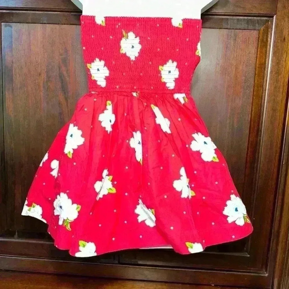 Abercrombie & Fitch Red Floral Dress Size L Kids - Picture 8 of 13